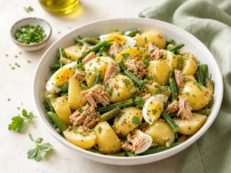 Pommes de terre après refroidissement en salade